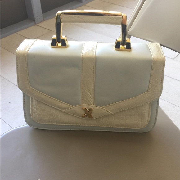 White vintage structured purse - Picture 1 of 2